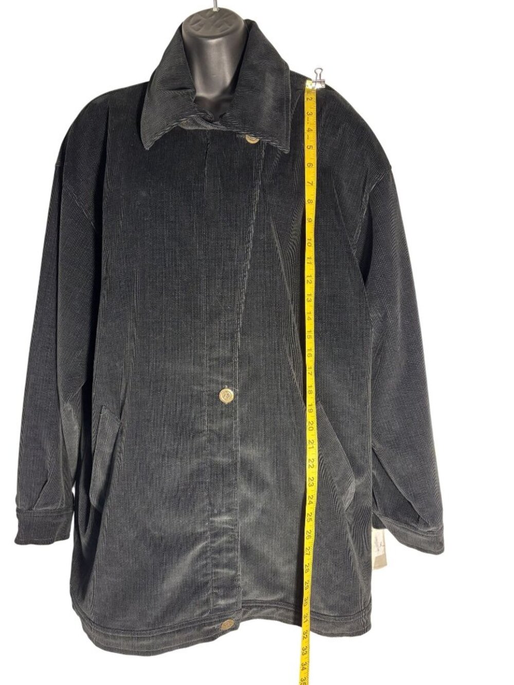 Vintage Black DonCaster Corduroy Jacket Casual/Chore/Retro Style - Picture 11 of 16